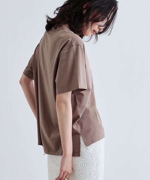 GALLEST（ギャレスト）の「【再入荷】箔プリントロゴTシャツ（Tシャツ/カットソー・レディース・ホワイト/ブラック/ブラウン系・38）」の12枚目の写真