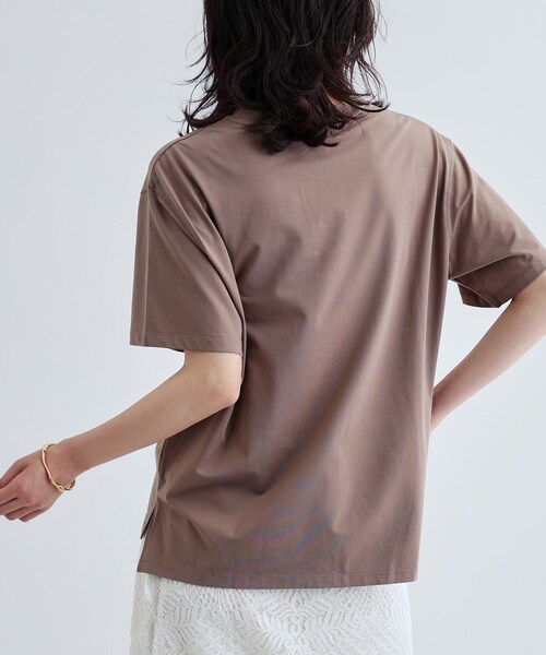 GALLEST（ギャレスト）の「【再入荷】箔プリントロゴTシャツ（Tシャツ/カットソー・レディース・ホワイト/ブラック/ブラウン系・38）」の13枚目の写真