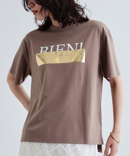 GALLEST（ギャレスト）の「【再入荷】箔プリントロゴTシャツ（Tシャツ/カットソー・レディース・ホワイト/ブラック/ブラウン系・38）」の14枚目の写真