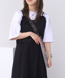フリル付き キャミワンピース