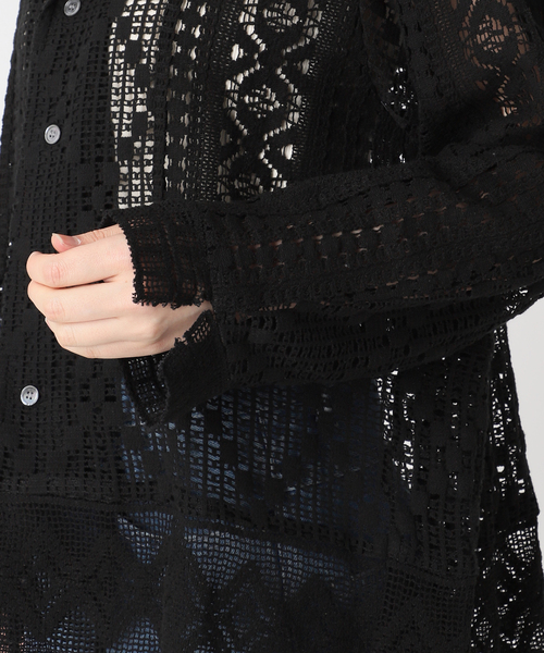 FRAMeWORK（フレームワーク）の「≪追加≫アンティークレースOPカラーシャツ 2（シャツ/ブラウス・レディース・ブラック/アイボリー・FREE）」の11枚目の写真