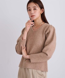 UR'S（ユアーズ）の「前後2wayパフスリーブニット（ニット/セーター）」