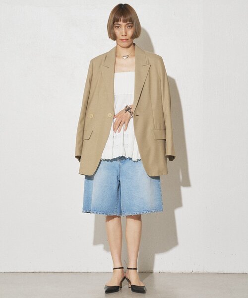 Whim Gazette（ウィムガゼット）の「【GEMINI】DENIMハーフパンツ