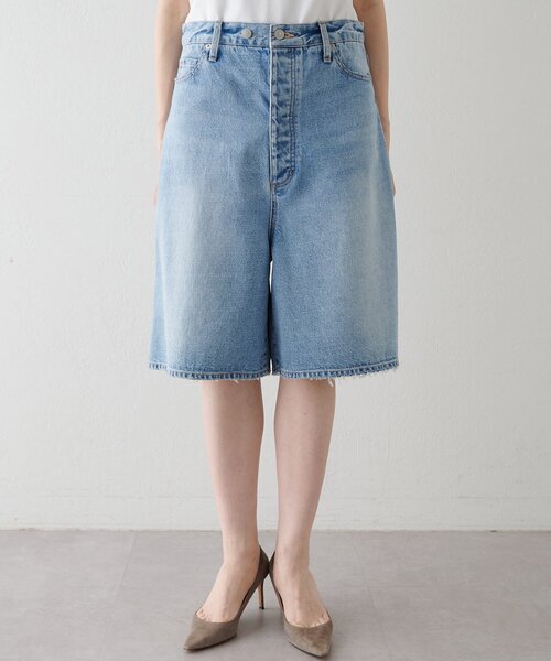 【美品】Whim Gazette GEMINI DENIMパンツ36 Whim Gazette(ウィム ガゼット)の【GEMINI】デニムワイドパンツ
