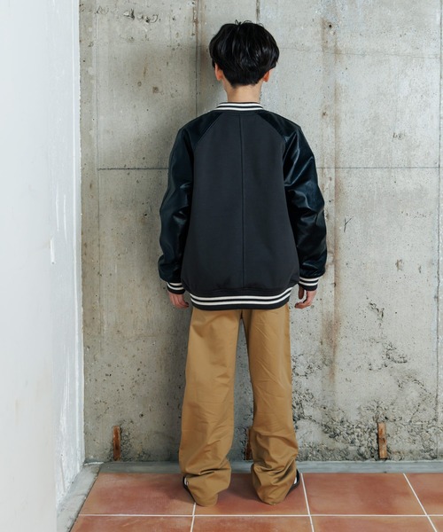 MAKE YOUR DAY（メイクユアデイ）の「アワードジャケット■150.160cm（ブルゾン・キッズ・レッド/チャコールグレー・160/150）」の9枚目の写真