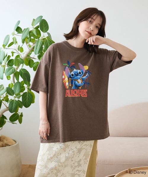 セール】スティッチ/ヴィンテージ風ピグメントTシャツ（Tシャツ