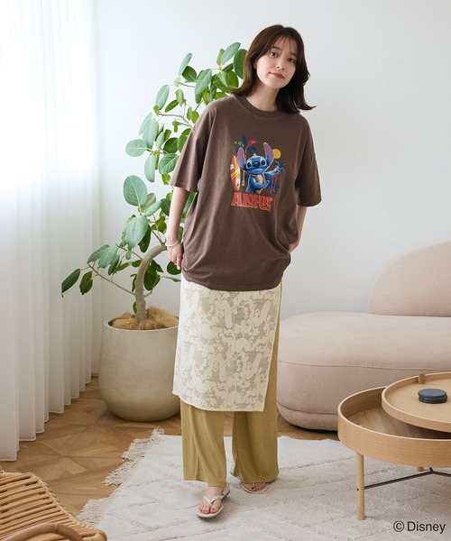 セール】スティッチ/ヴィンテージ風ピグメントTシャツ（Tシャツ