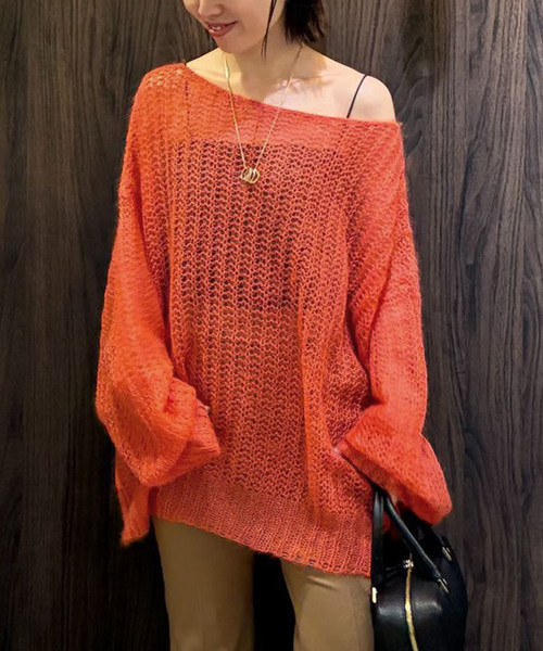 セール】モヘヤウールシアープルオーバー（ニット/セーター）｜NOBLE