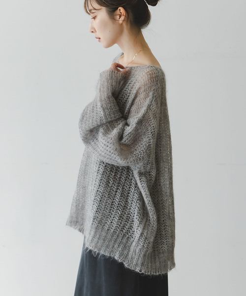 noble モヘヤウールシアープルオーバー モヘヤウールシアープルオーバー（ニット／セーター）｜NOBLE