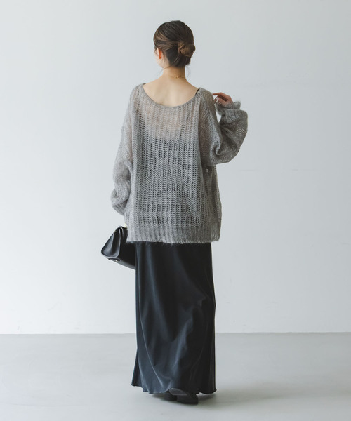 モヘヤウールシアープルオーバー（ニット/セーター）｜NOBLE（ノーブル