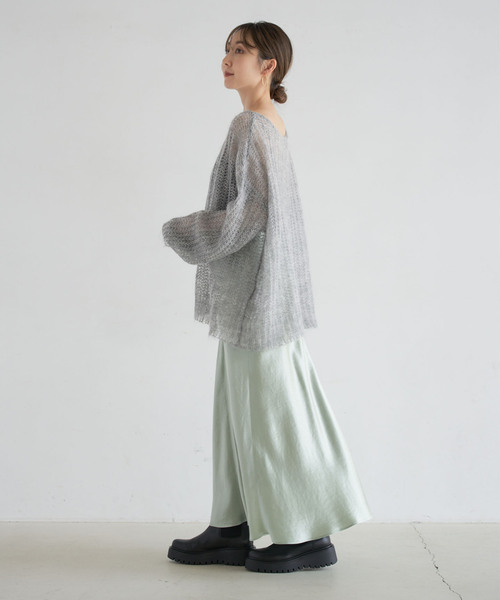 noble モヘヤウールシアープルオーバー モヘヤウールシアープルオーバー（ニット／セーター）｜NOBLE