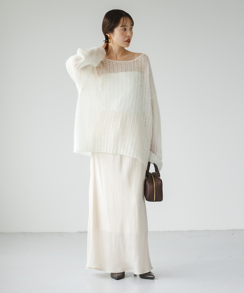 noble モヘヤウールシアープルオーバー モヘヤウールシアープルオーバー（ニット／セーター）｜NOBLE