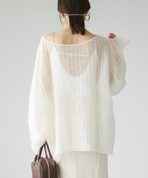 モヘヤウールシアープルオーバー（ニット/セーター）｜NOBLE（ノーブル