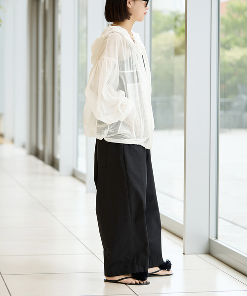 IENA LA BOUCLE（イエナラブークル）の「IENA LA BOUCLE ソフトメッシュパーカー（その他アウター・レディース・ホワイト/ブラウン・FREE）」の13枚目の写真