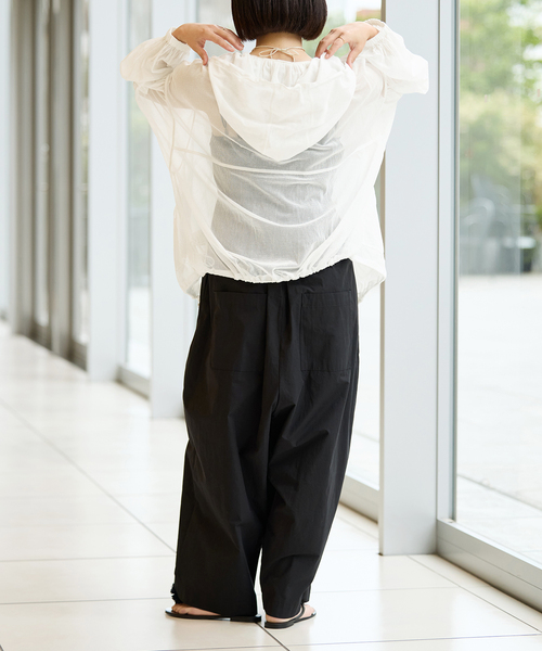 IENA LA BOUCLE（イエナラブークル）の「IENA LA BOUCLE ソフトメッシュパーカー（その他アウター・レディース・ホワイト/ブラウン・FREE）」の14枚目の写真