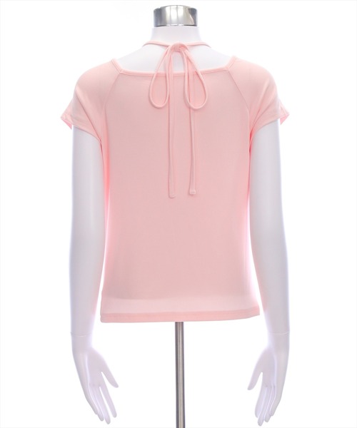 clear（クリア）の「ネックリボンフロントシャーリングカットソー[着回し抜群 大人 韓国ファッション]（Tシャツ/カットソー・レディース・イエロー系その他/ブラック/ピンク/ボルドー/グレー/ブラウン・F）」の18枚目の写真