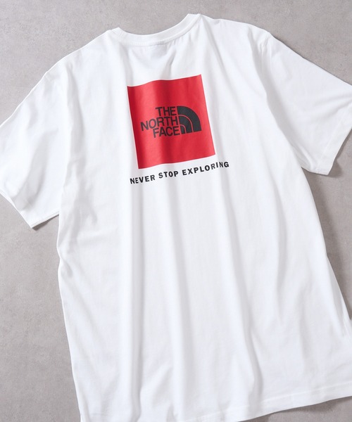 THE NORTH FACE(ザノースフェイス)の「【THE NORTH FACE】スクエア ロゴ トップス NF0A4763(Tシャツ/カットソー・メンズ・グレー系その他3/ホワイト系その他3/ライトベージュ/ブラック/グレー系その他2/グレー系1・S/L/M/LL)」の2枚目の写真