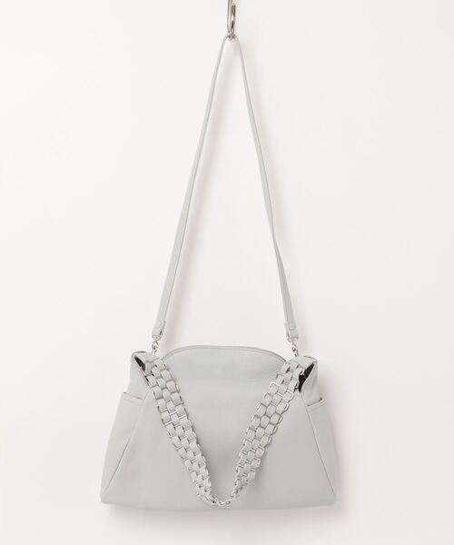 POMTATA(ポンタタ)の「POMTATA/ポンタタ/FLYD HANDBAG(ショルダーバッグ・レディース・グレー系その他3/ブラック・F)」の1枚目の写真