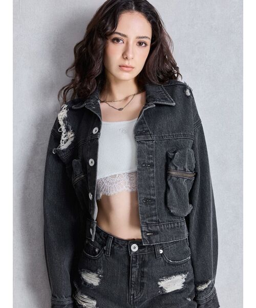 GYDA（ジェイダ）の「JEYSUS SymmetryGYDA ラインストーンレイヤーネックレス（ネックレス・レディース・ゴールド/シルバー・FREE）」の5枚目の写真