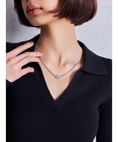 GYDA（ジェイダ）の「JEYSUS SymmetryGYDA ラインストーンレイヤーネックレス（ネックレス・レディース・ゴールド/シルバー・FREE）」の11枚目の写真