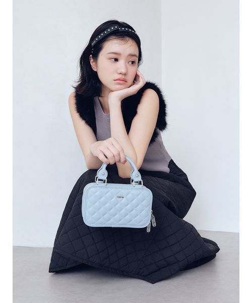 FURFUR（ファーファー）の「スタッズリボンカチューシャ（カチューシャ・レディース・キャメル/ブラック/ピンク・F）」の6枚目の写真