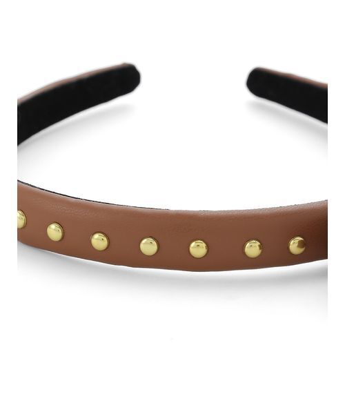 FURFUR（ファーファー）の「スタッズリボンカチューシャ（カチューシャ・レディース・キャメル/ブラック/ピンク・F）」の10枚目の写真