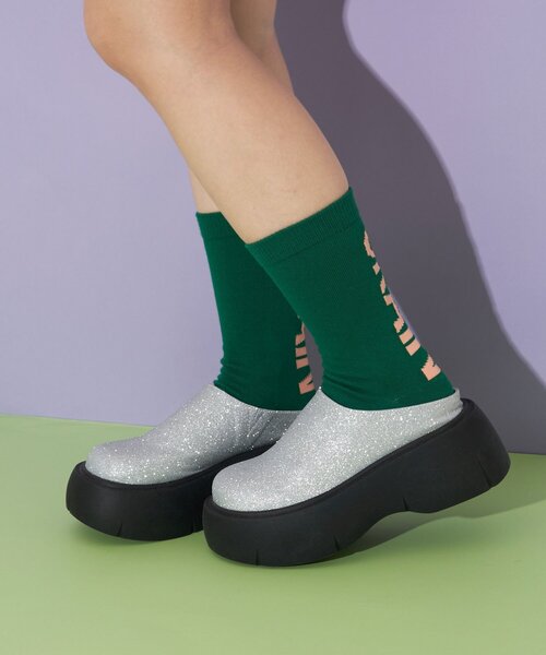 CIAOPANIC（チャオパニック）の「厚底ラメサボサンダル（サンダル・レディース・ブラック/シルバー/ブラウン・39/37/35）」の3枚目の写真