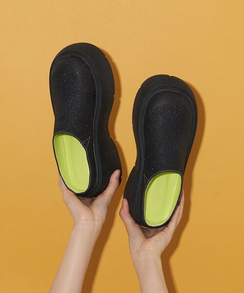 CIAOPANIC（チャオパニック）の「厚底ラメサボサンダル（サンダル・レディース・ブラック/シルバー/ブラウン・39/37/35）」の4枚目の写真