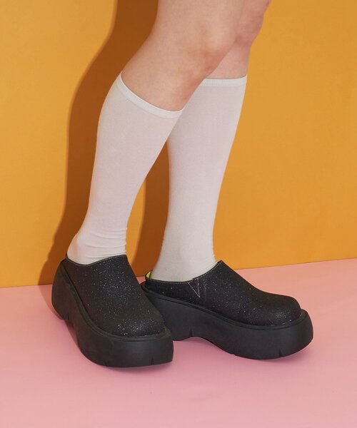 CIAOPANIC（チャオパニック）の「厚底ラメサボサンダル（サンダル・レディース・ブラック/シルバー/ブラウン・39/37/35）」の6枚目の写真