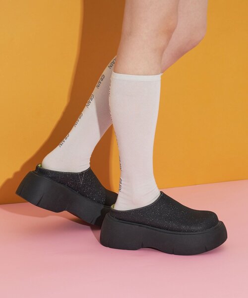 CIAOPANIC（チャオパニック）の「厚底ラメサボサンダル（サンダル・レディース・ブラック/シルバー/ブラウン・39/37/35）」の7枚目の写真