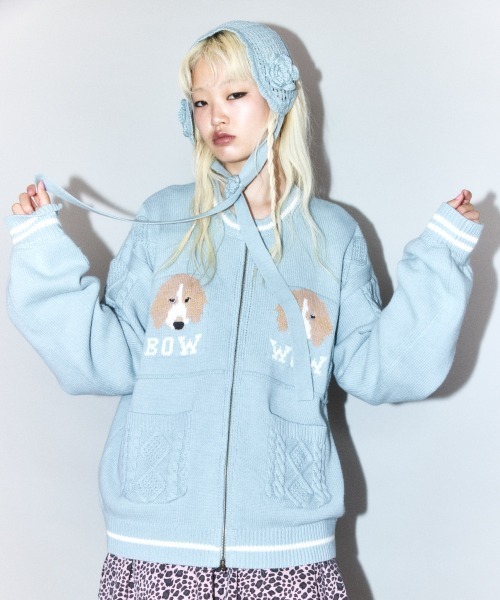 Candy Stripper（キャンディストリッパー）の「FLOWER KNIT HEAD ドレス（その他ヘアアクセサリー・レディース・クリーム/ブルー・FREE）」の22枚目の写真