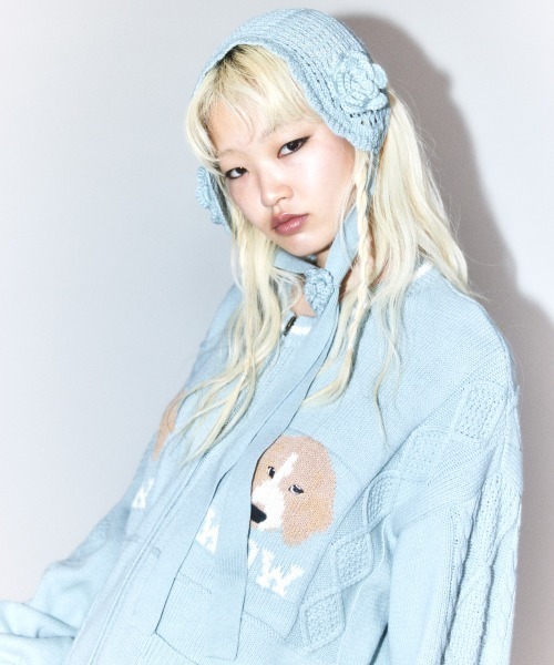 Candy Stripper（キャンディストリッパー）の「FLOWER KNIT HEAD ドレス（その他ヘアアクセサリー・レディース・クリーム/ブルー・FREE）」の20枚目の写真