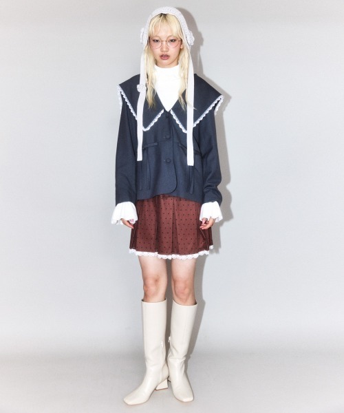 Candy Stripper（キャンディストリッパー）の「FLOWER KNIT HEAD ドレス（その他ヘアアクセサリー・レディース・クリーム/ブルー・FREE）」の17枚目の写真