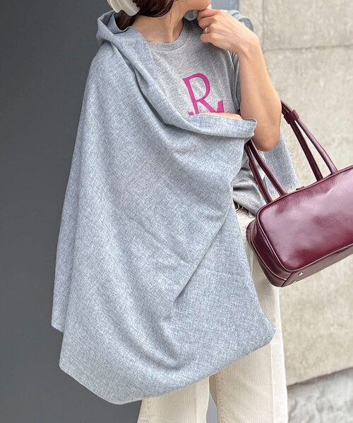 CITRUS（シトラス）の「【CITRUS/ シトラス】ワンコシシュウストール（ストール/ショール・レディース・ライトグレー/ベージュ・FREE）」の8枚目の写真