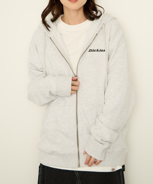 Dickies(ディッキーズ)の「Dickies 裏毛フルジップパーカ(パーカー・メンズ・ブラック/アッシュグレー/ブラウン・L/M/XXL/XL)」の2枚目の写真