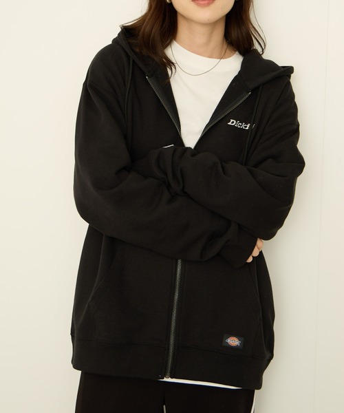 Dickies(ディッキーズ)の「Dickies 裏毛フルジップパーカ(パーカー・メンズ・ブラック/アッシュグレー/ブラウン・L/M/XXL/XL)」の1枚目の写真