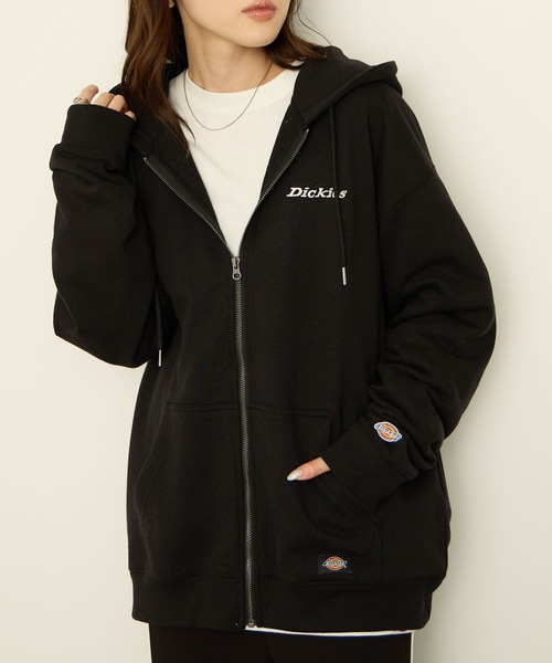 Dickies(ディッキーズ)の「Dickies 裏毛フルジップパーカ(パーカー・メンズ・ブラック/アッシュグレー/ブラウン・L/M/XXL/XL)」の16枚目の写真