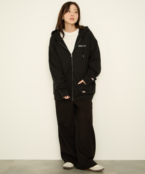 Dickies(ディッキーズ)の「Dickies 裏毛フルジップパーカ(パーカー・メンズ・ブラック/アッシュグレー/ブラウン・L/M/XXL/XL)」の17枚目の写真