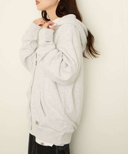 Dickies(ディッキーズ)の「Dickies 裏毛フルジップパーカ(パーカー・メンズ・ブラック/アッシュグレー/ブラウン・L/M/XXL/XL)」の19枚目の写真
