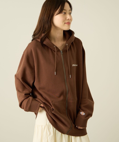 Dickies(ディッキーズ)の「Dickies 裏毛フルジップパーカ(パーカー・メンズ・ブラック/アッシュグレー/ブラウン・L/M/XXL/XL)」の22枚目の写真