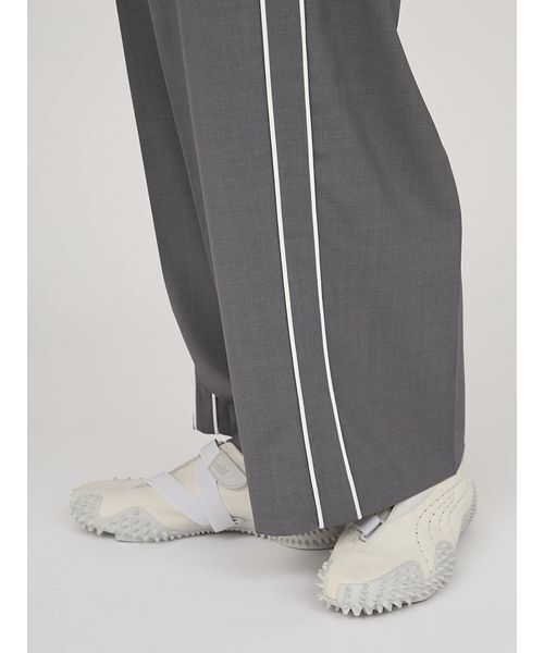emmi（エミ）の「イージーケアサイドラインパンツ（スラックス・レディース・ブラック/オフホワイト/グレー・0/1）」の13枚目の写真