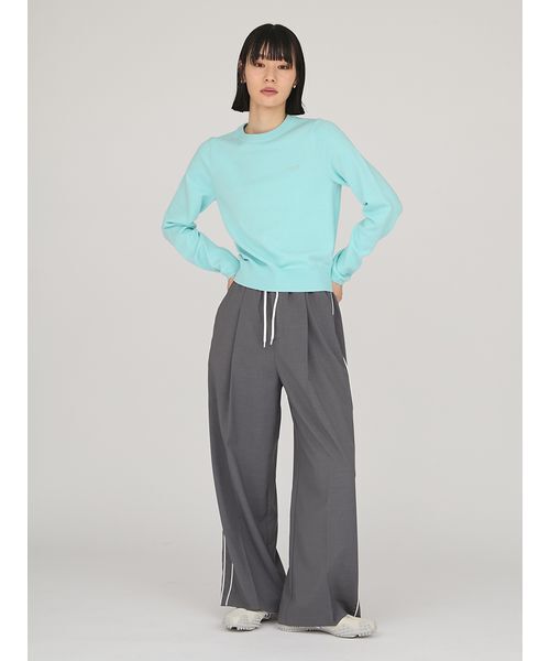 emmi（エミ）の「イージーケアサイドラインパンツ（スラックス・レディース・ブラック/オフホワイト/グレー・0/1）」の17枚目の写真