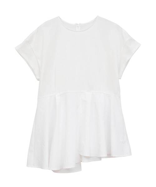 SOFFITTO(ソフィット)の「異素材使いプルオーバー(Tシャツ/カットソー・レディース・オフホワイト/ボルドー/ブラック・FREE)」の12枚目の写真