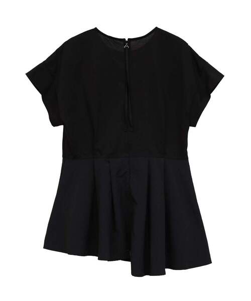 SOFFITTO(ソフィット)の「異素材使いプルオーバー(Tシャツ/カットソー・レディース・オフホワイト/ボルドー/ブラック・FREE)」の13枚目の写真