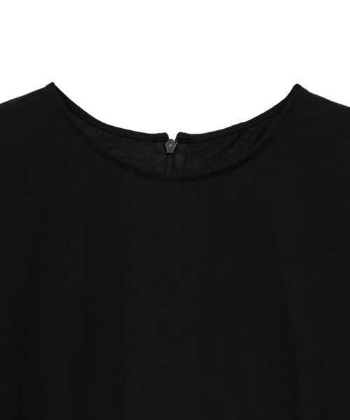 SOFFITTO(ソフィット)の「異素材使いプルオーバー(Tシャツ/カットソー・レディース・オフホワイト/ボルドー/ブラック・FREE)」の14枚目の写真