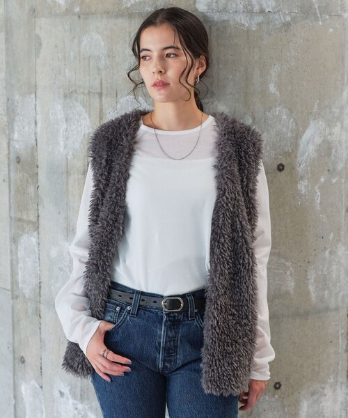 green label relaxing（グリーンレーベルリラクシング）の「シアー ロングスリーブ Tシャツ（Tシャツ/カットソー・レディース・オフホワイト/ブラック/ライトピンク/ライトブルー/その他1/その他2・FREE）」の2枚目の写真