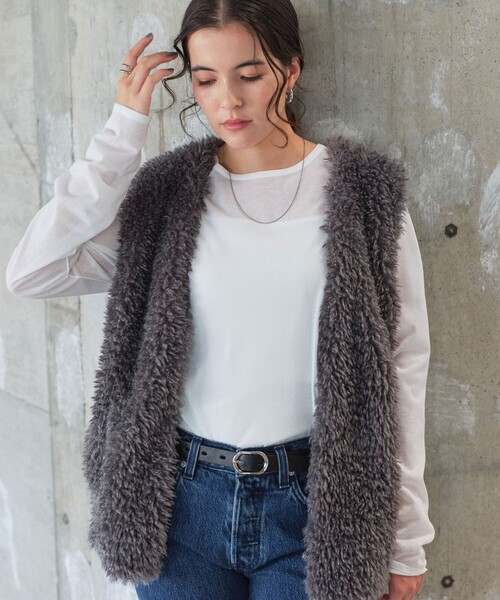 green label relaxing（グリーンレーベルリラクシング）の「シアー ロングスリーブ Tシャツ（Tシャツ/カットソー・レディース・オフホワイト/ブラック/ライトピンク/ライトブルー/その他1/その他2・FREE）」の10枚目の写真