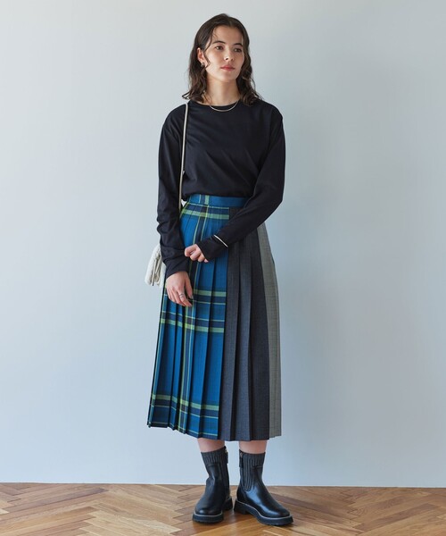 green label relaxing（グリーンレーベルリラクシング）の「シアー ロングスリーブ Tシャツ（Tシャツ/カットソー・レディース・オフホワイト/ブラック/ライトピンク/ライトブルー/その他1/その他2・FREE）」の18枚目の写真