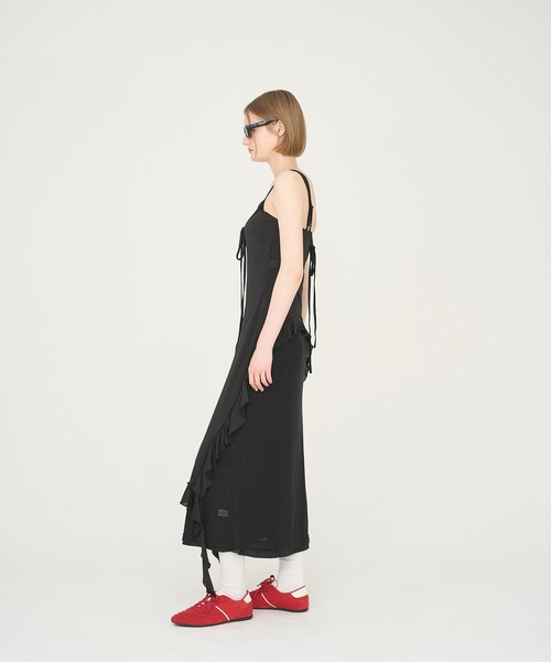 Nora Lily elle(ノラリリーエル)の「【Nora Lily】「elle」Tie dyeing sheer dress(ドレス・レディース・グレー系その他/ベージュ系その他/ブラック×ブラック/ブラック系その他・FREE)」の9枚目の写真