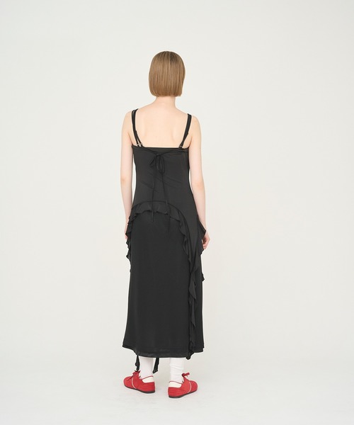 Nora Lily elle(ノラリリーエル)の「【Nora Lily】「elle」Tie dyeing sheer dress(ドレス・レディース・グレー系その他/ベージュ系その他/ブラック×ブラック/ブラック系その他・FREE)」の10枚目の写真